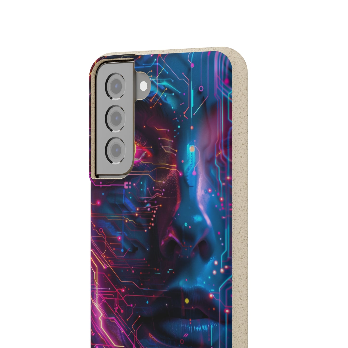 Cyberpunk woman Biodegradable Phone Case | iPhone / Samsung