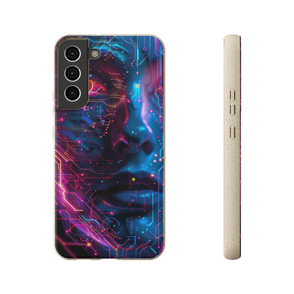 Cyberpunk woman Biodegradable Phone Case | iPhone / Samsung