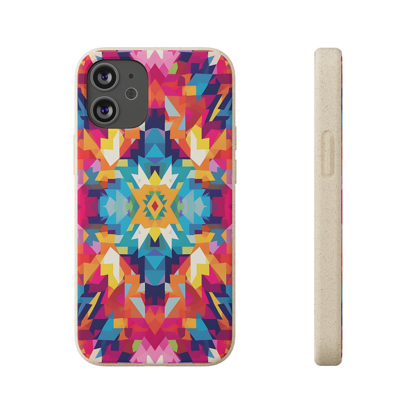 Bold, colourful pattern Biodegradable Phone Case | iPhone / Samsung