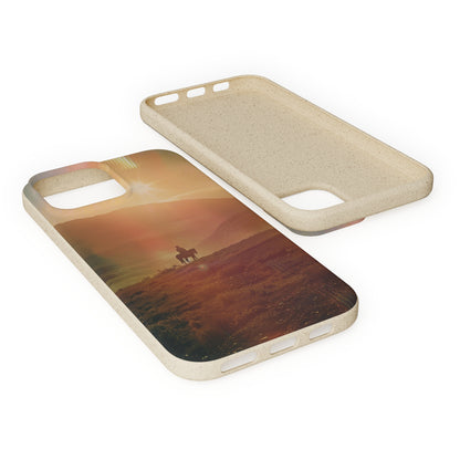 Horse rider cinematic Biodegradable Phone Case | iPhone / Samsung