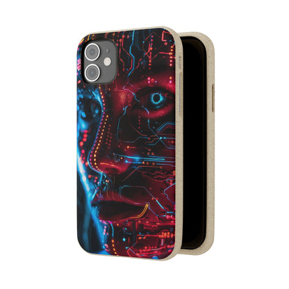 Cyberpunk woman Biodegradable Phone Case | iPhone / Samsung