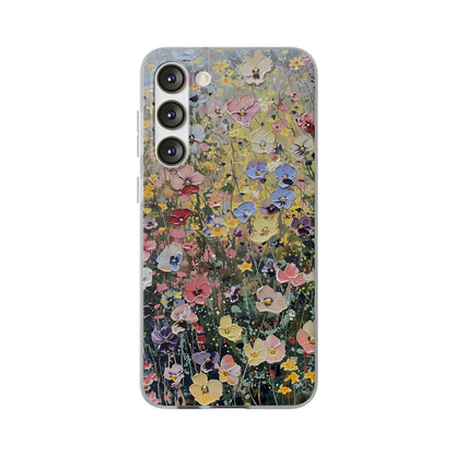 Damien Hirst Inspired Oil on Canvas Flowers | iPhone/Samsung | Slimline Phone Case