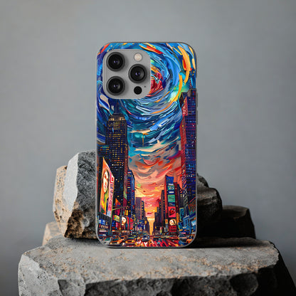 Van Gogh inspired City scene | iPhone/Samsung | Slimline Phone Case