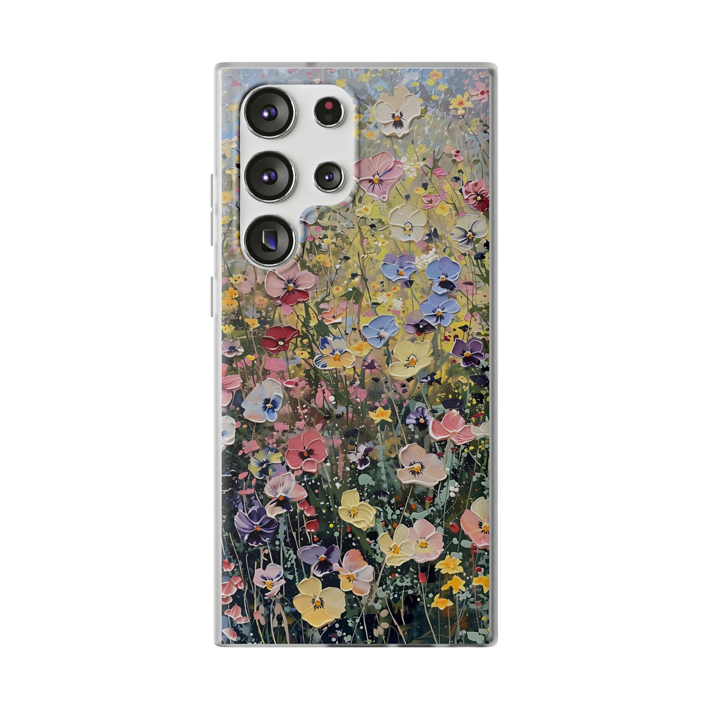 Damien Hirst Inspired Oil on Canvas Flowers | iPhone/Samsung | Slimline Phone Case