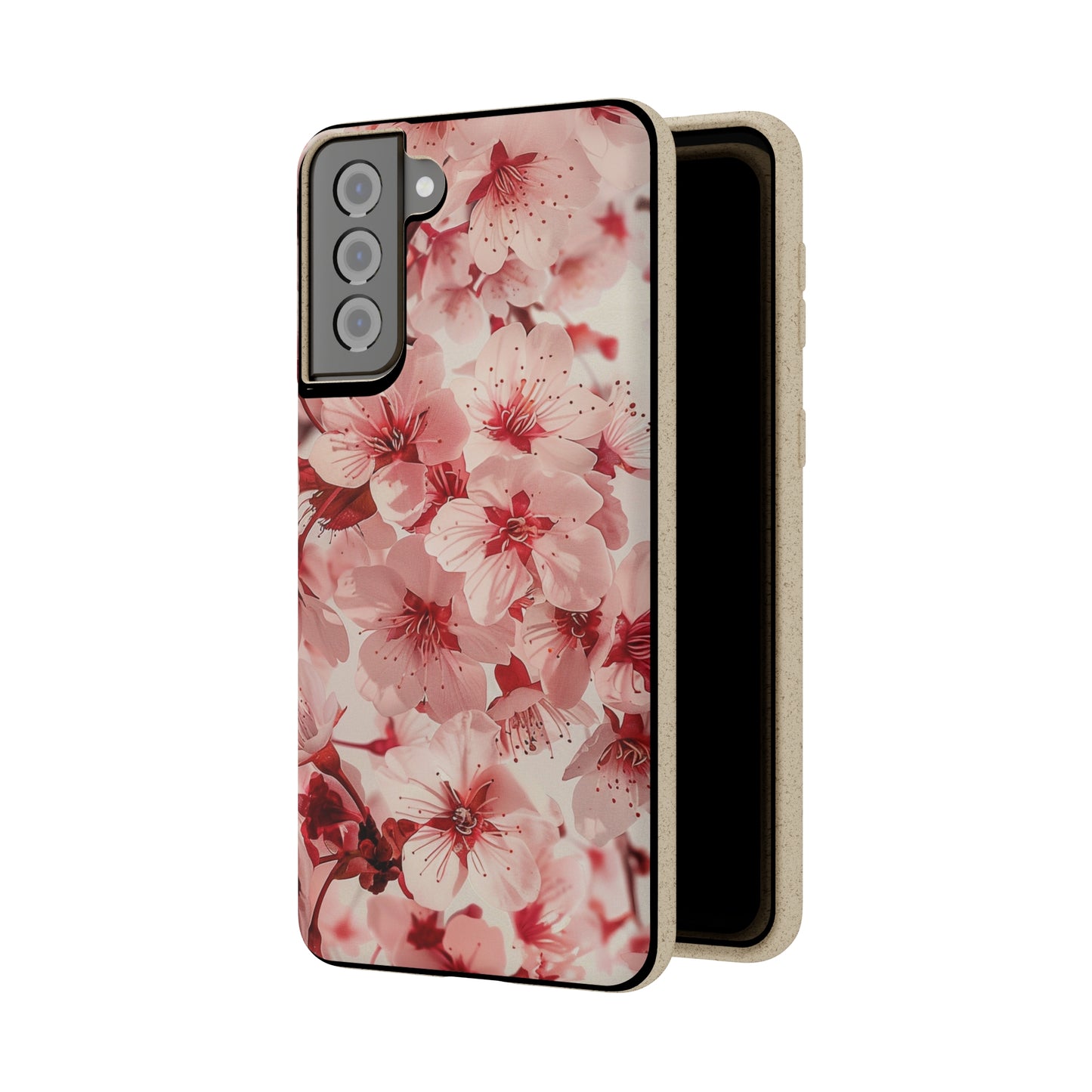 Pink Flowers Biodegradable Phone Case | iPhone / Samsung