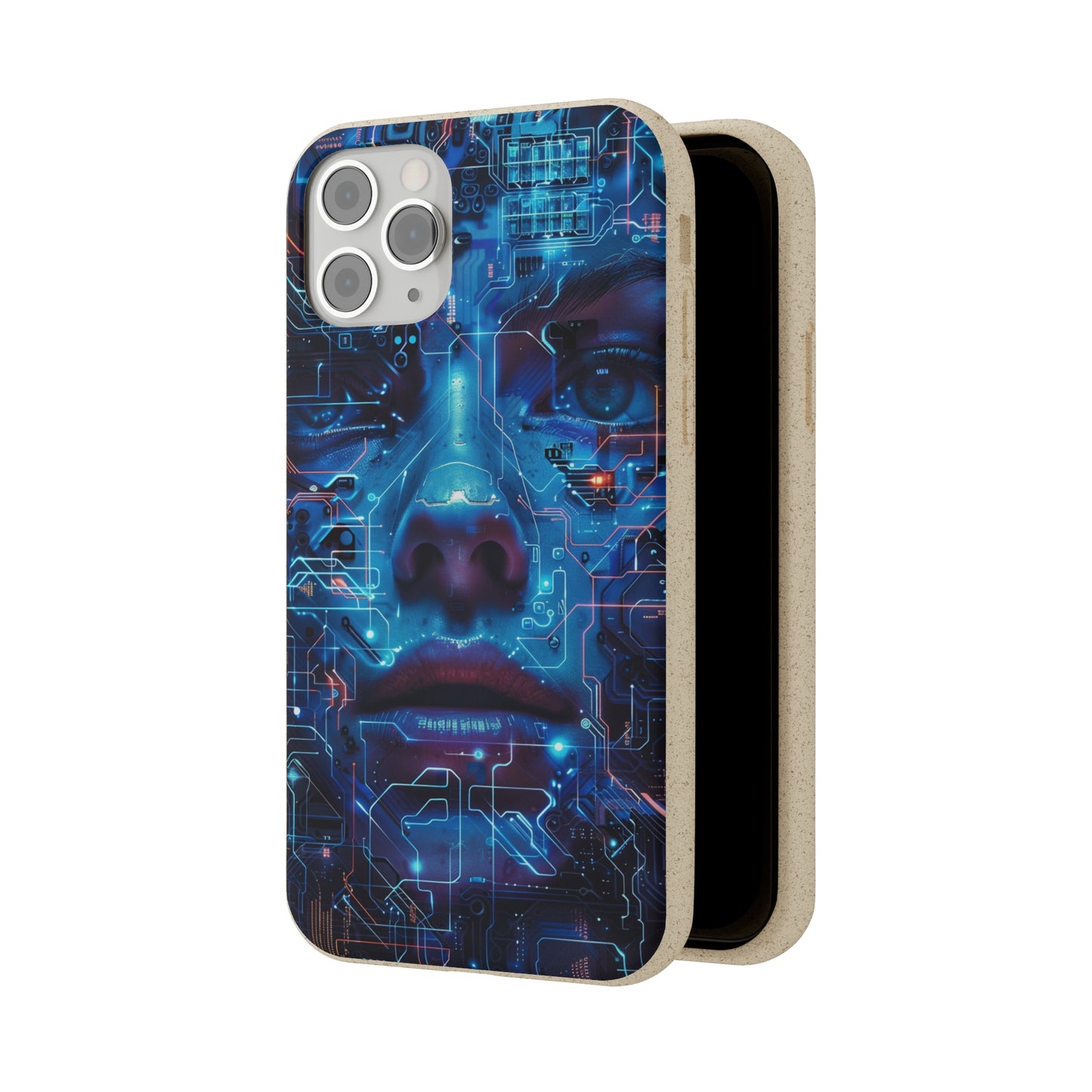 Cyberpunk woman Biodegradable Phone Case | iPhone / Samsung