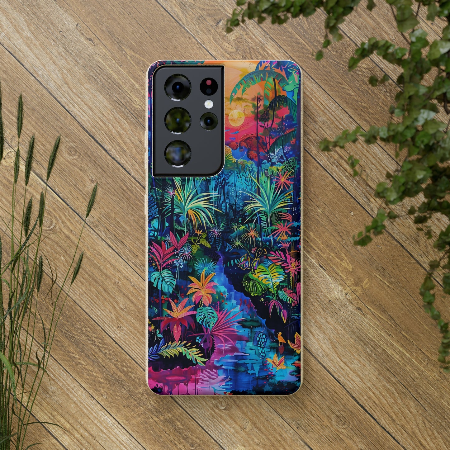 Colourful Rain Forest Biodegradable Phone Case | iPhone / Samsung