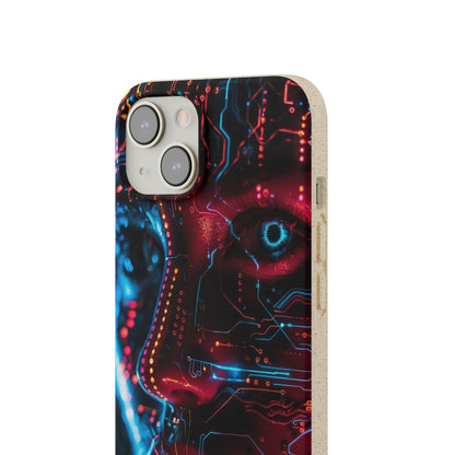 Cyberpunk woman Biodegradable Phone Case | iPhone / Samsung