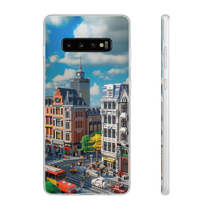 Lego style street scene protective phone case