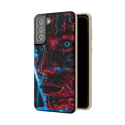 Cyberpunk woman Biodegradable Phone Case | iPhone / Samsung