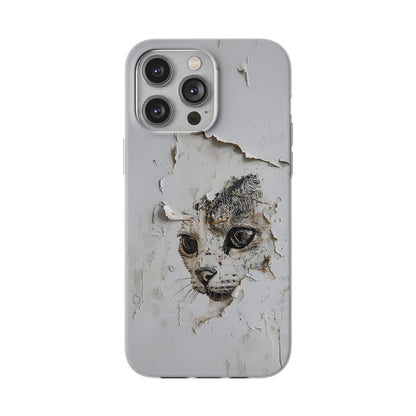 Vhils inspired Cat Phone Case | iPhone / Samsung