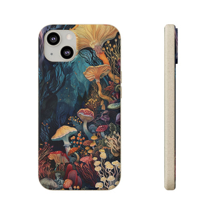 Mushroom Forest Biodegradable Phone Case | iPhone / Samsung