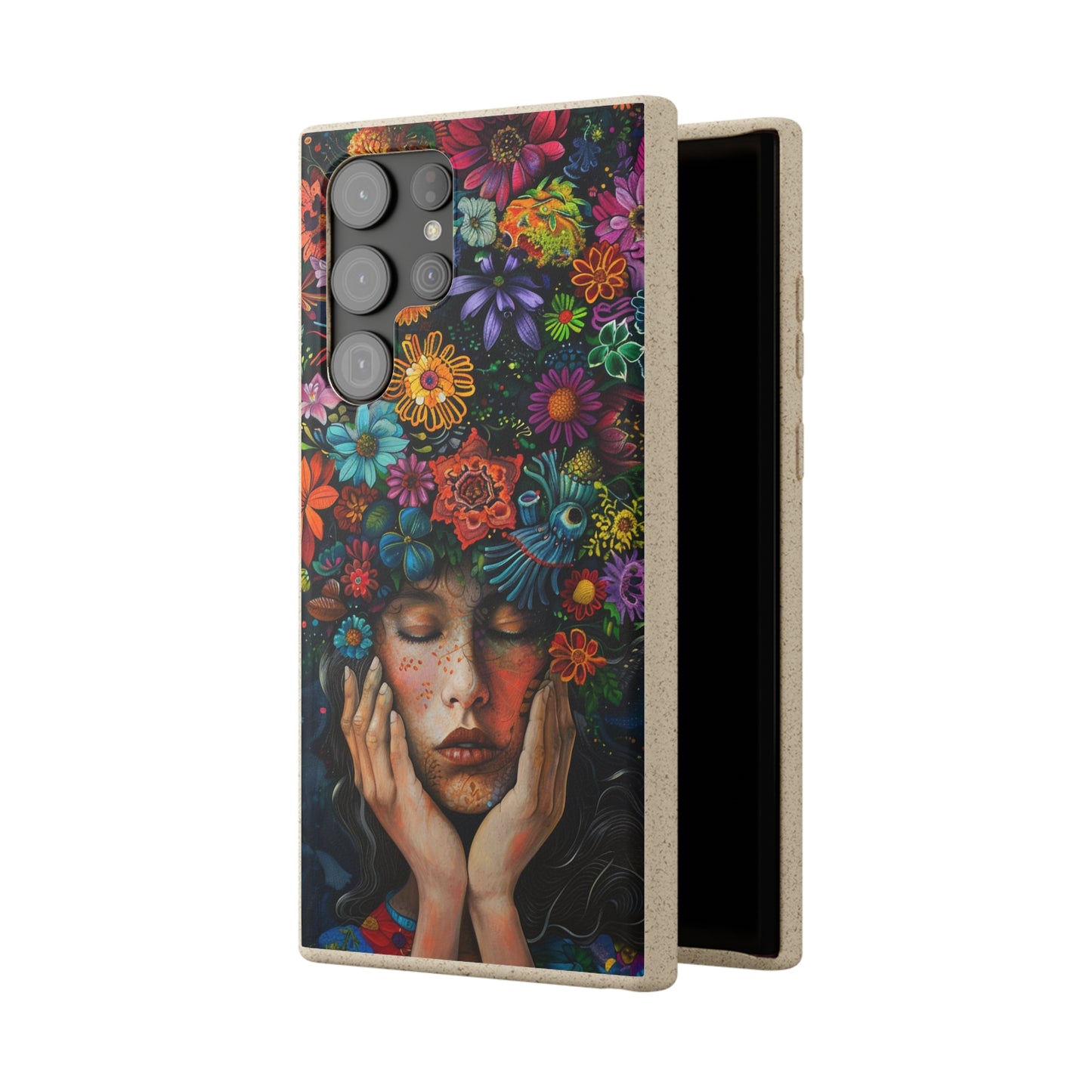 Flower woman Biodegradable Phone Case | iPhone / Samsung