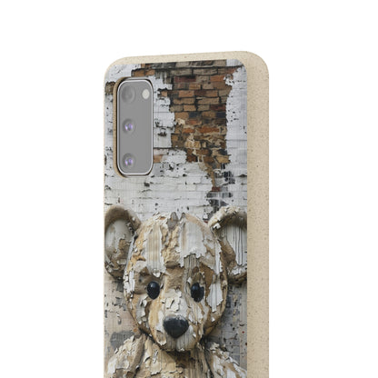 Vhils inspired Teddy Bear Biodegradable Phone Case | iPhone / Samsung