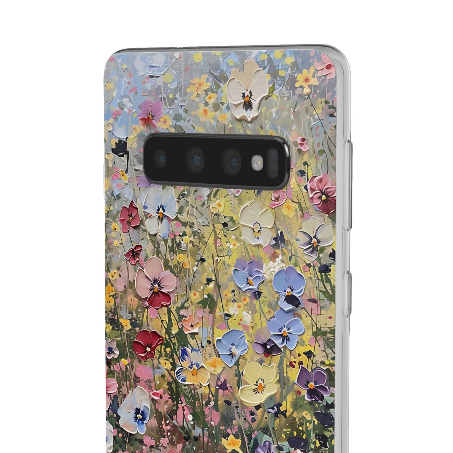 Damien Hirst Inspired Oil on Canvas Flowers | iPhone/Samsung | Slimline Phone Case