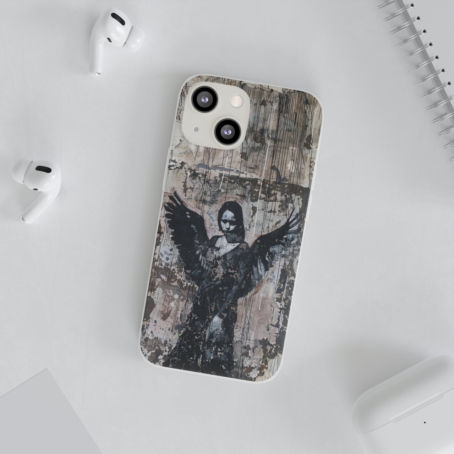 Vhils inspired Gothic Dark Angel Phone Case