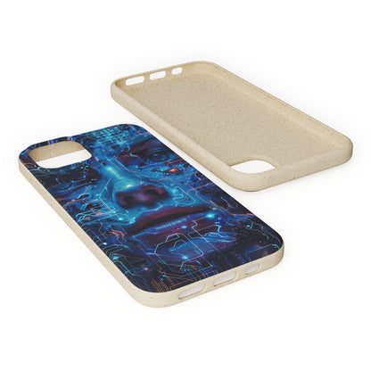 Cyberpunk woman Biodegradable Phone Case | iPhone / Samsung