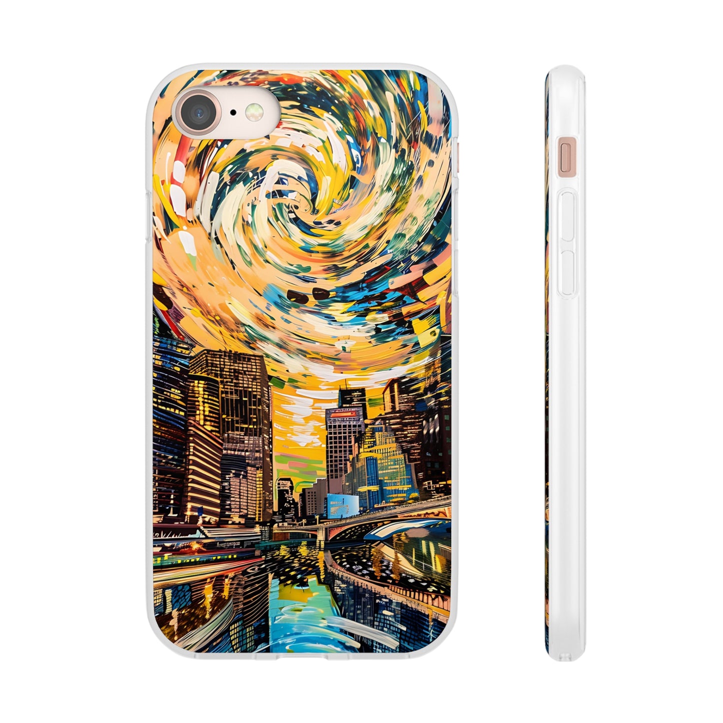 Van Gogh inspired City scene | iPhone/Samsung | Slimline Phone Case