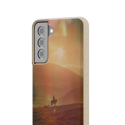 Horse rider cinematic Biodegradable Phone Case | iPhone / Samsung