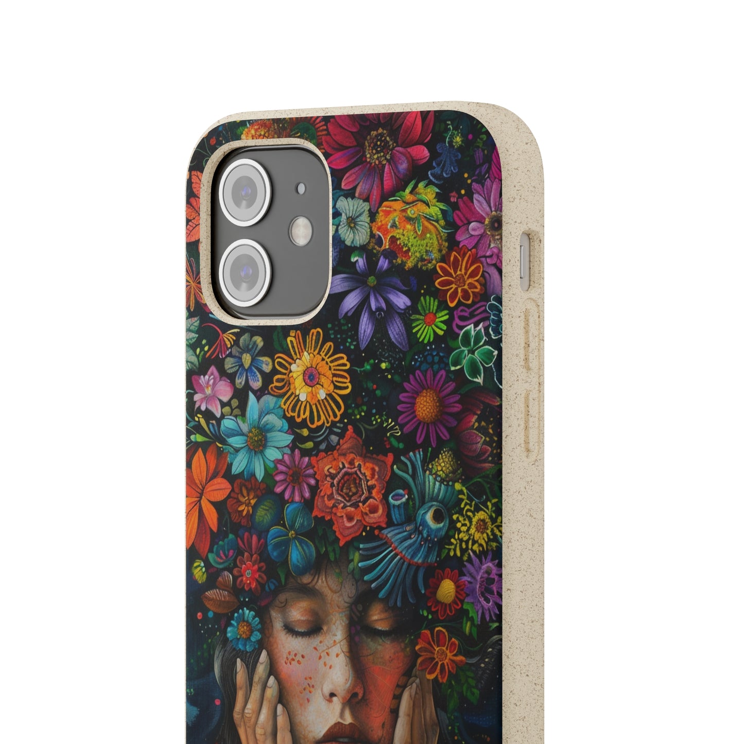 Flower woman Biodegradable Phone Case | iPhone / Samsung