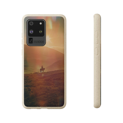 Horse rider cinematic Biodegradable Phone Case | iPhone / Samsung