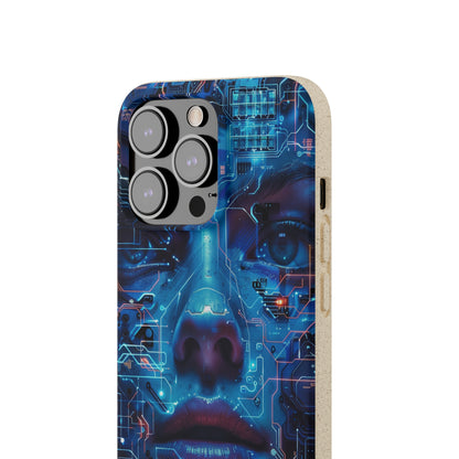 Cyberpunk woman Biodegradable Phone Case | iPhone / Samsung