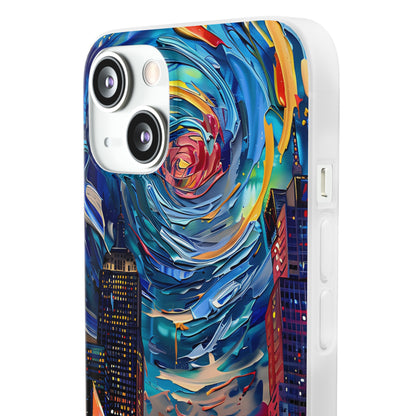 Van Gogh inspired City scene | iPhone/Samsung | Slimline Phone Case