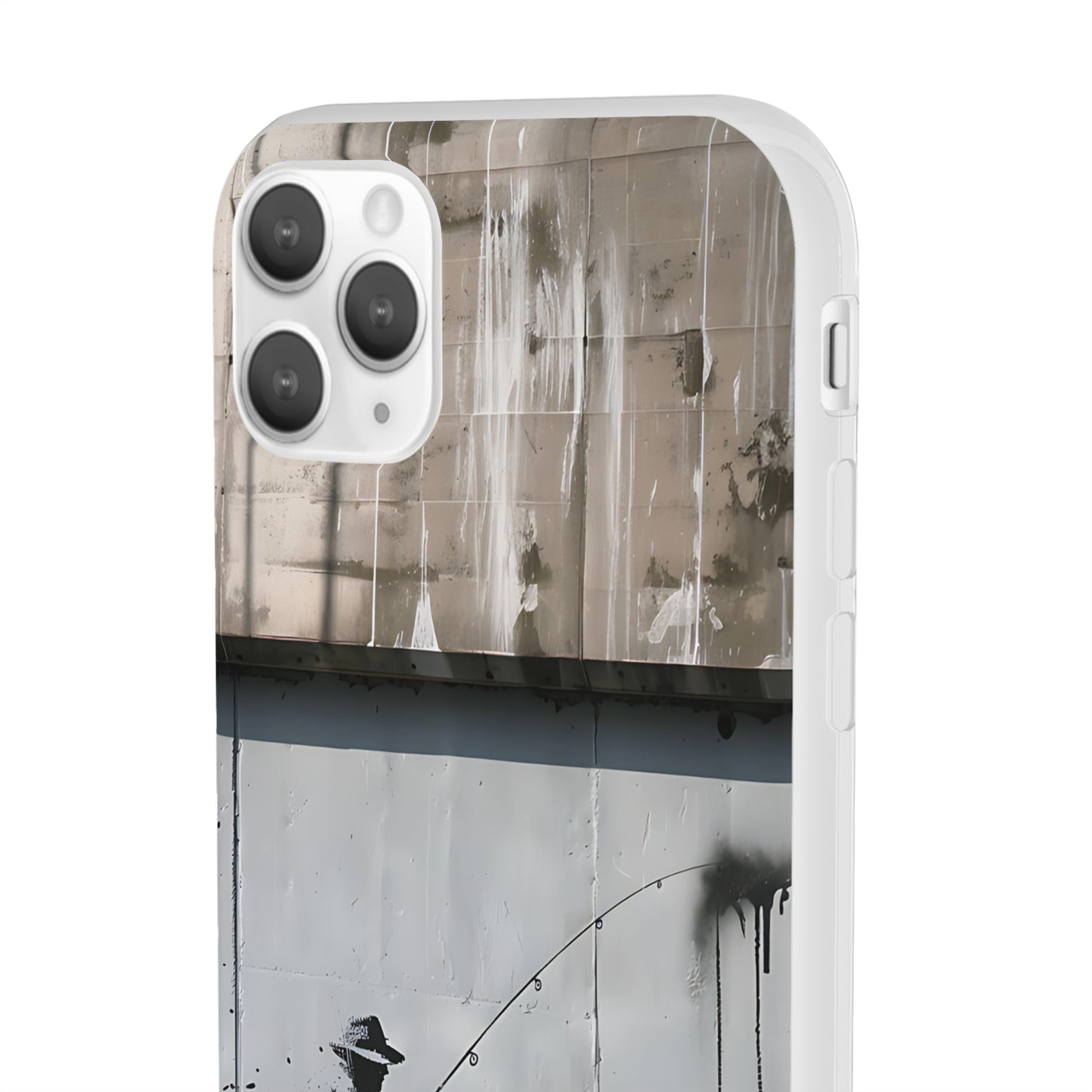 Banksy inspired man fishing | iPhone/Samsung | Slimline Phone Case