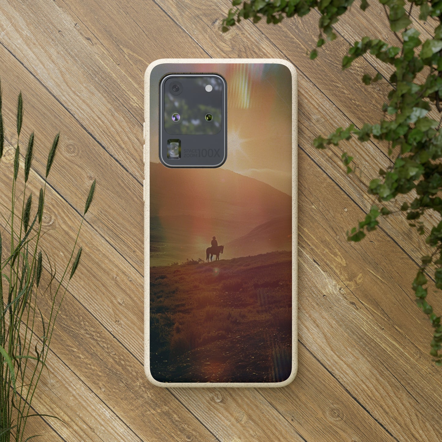 Horse rider cinematic Biodegradable Phone Case | iPhone / Samsung