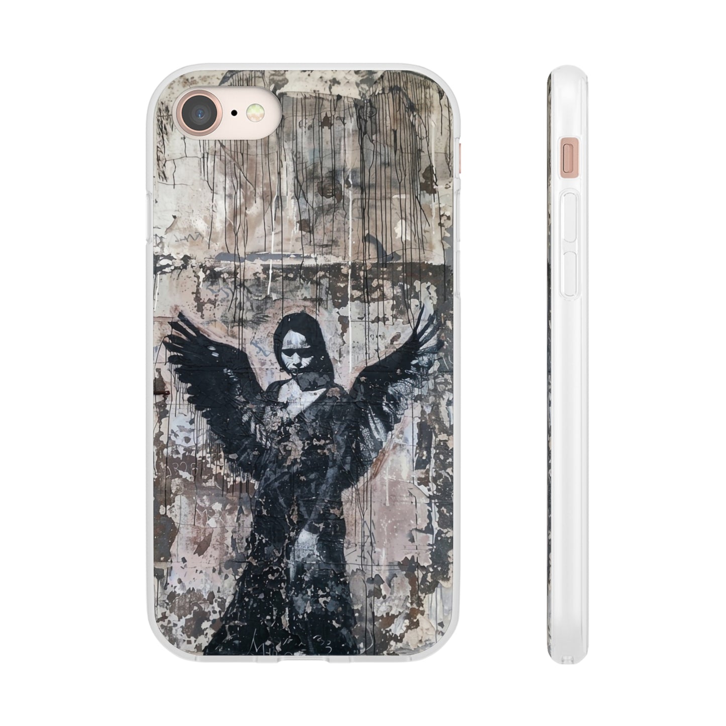 Vhils inspired Gothic Dark Angel Phone Case