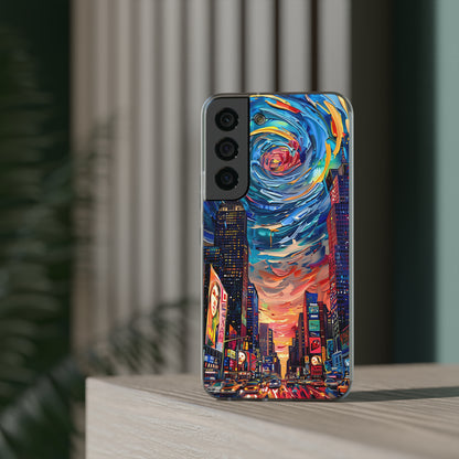 Van Gogh inspired City scene | iPhone/Samsung | Slimline Phone Case