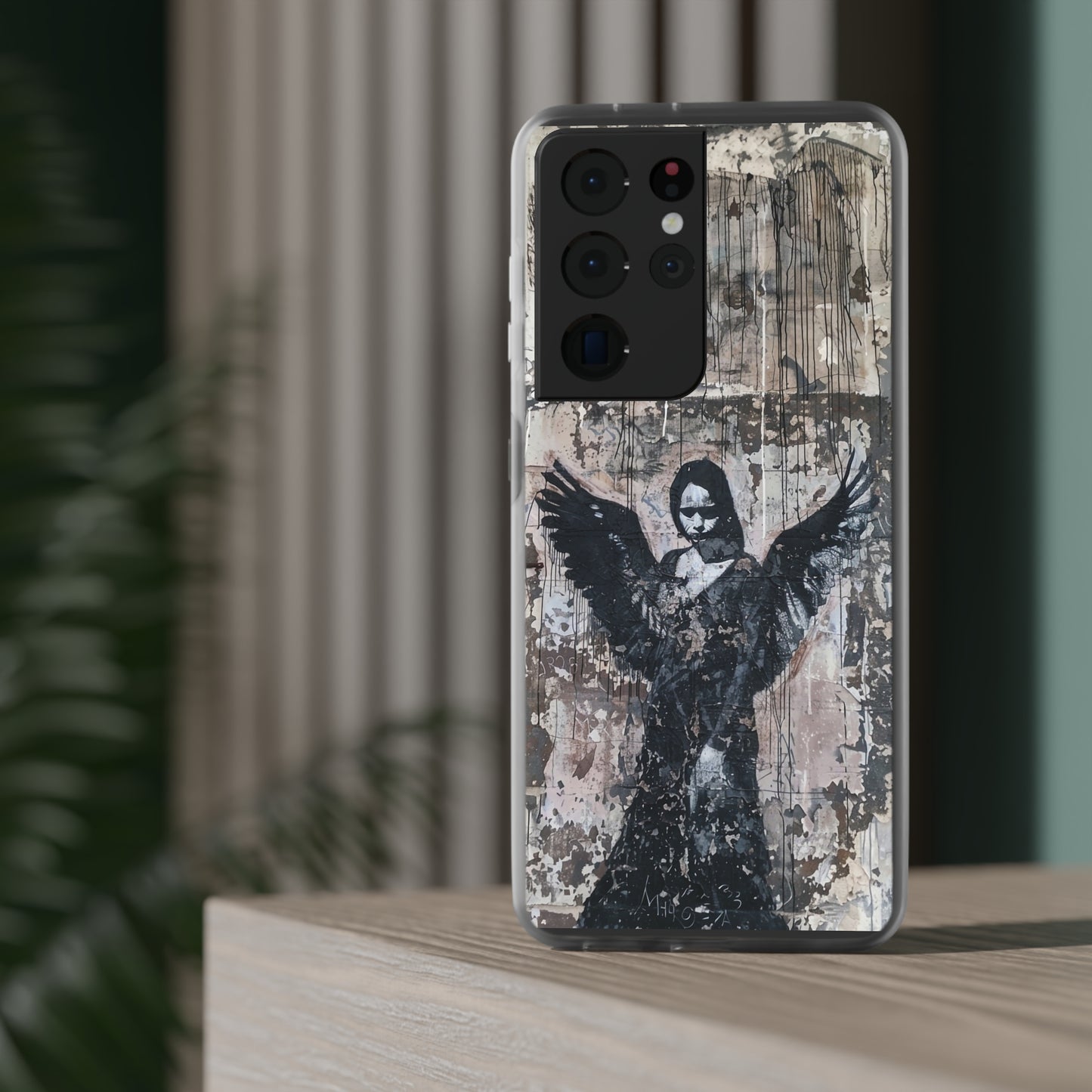 Vhils inspired Gothic Dark Angel Phone Case