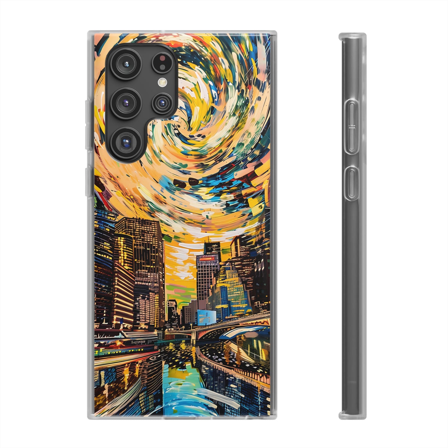 Van Gogh inspired City scene | iPhone/Samsung | Slimline Phone Case