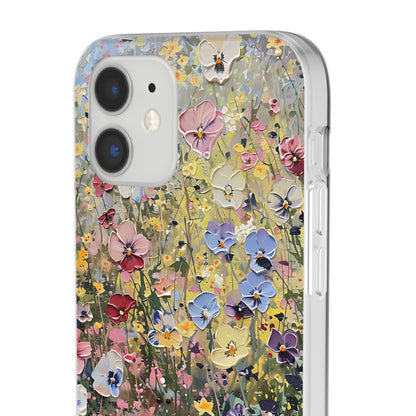 Damien Hirst Inspired Oil on Canvas Flowers | iPhone/Samsung | Slimline Phone Case