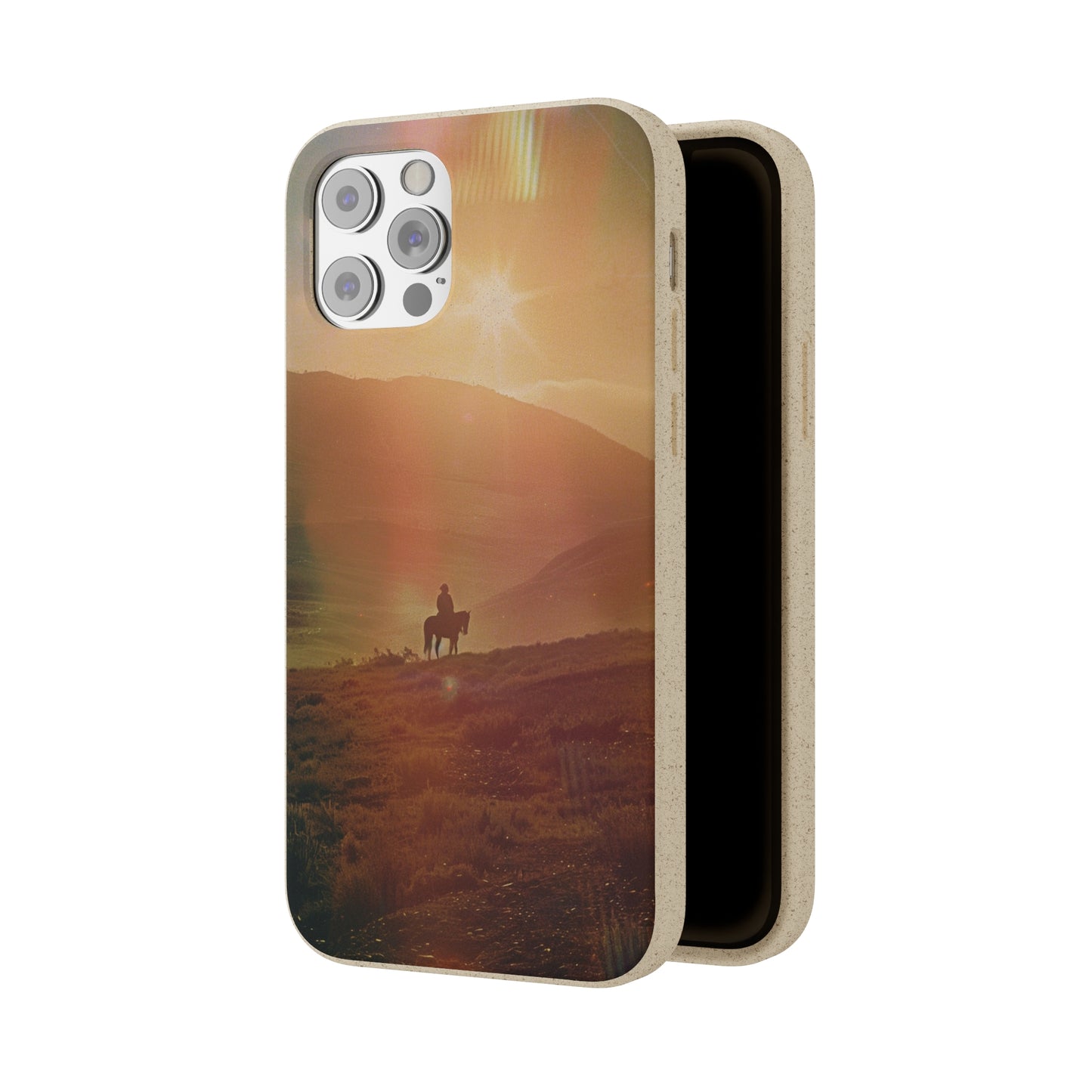 Horse rider cinematic Biodegradable Phone Case | iPhone / Samsung