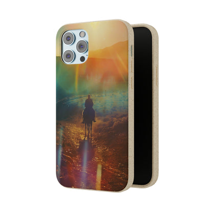 Horse rider cinematic Biodegradable Phone Case | iPhone / Samsung