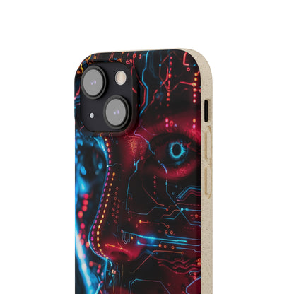 Cyberpunk woman Biodegradable Phone Case | iPhone / Samsung