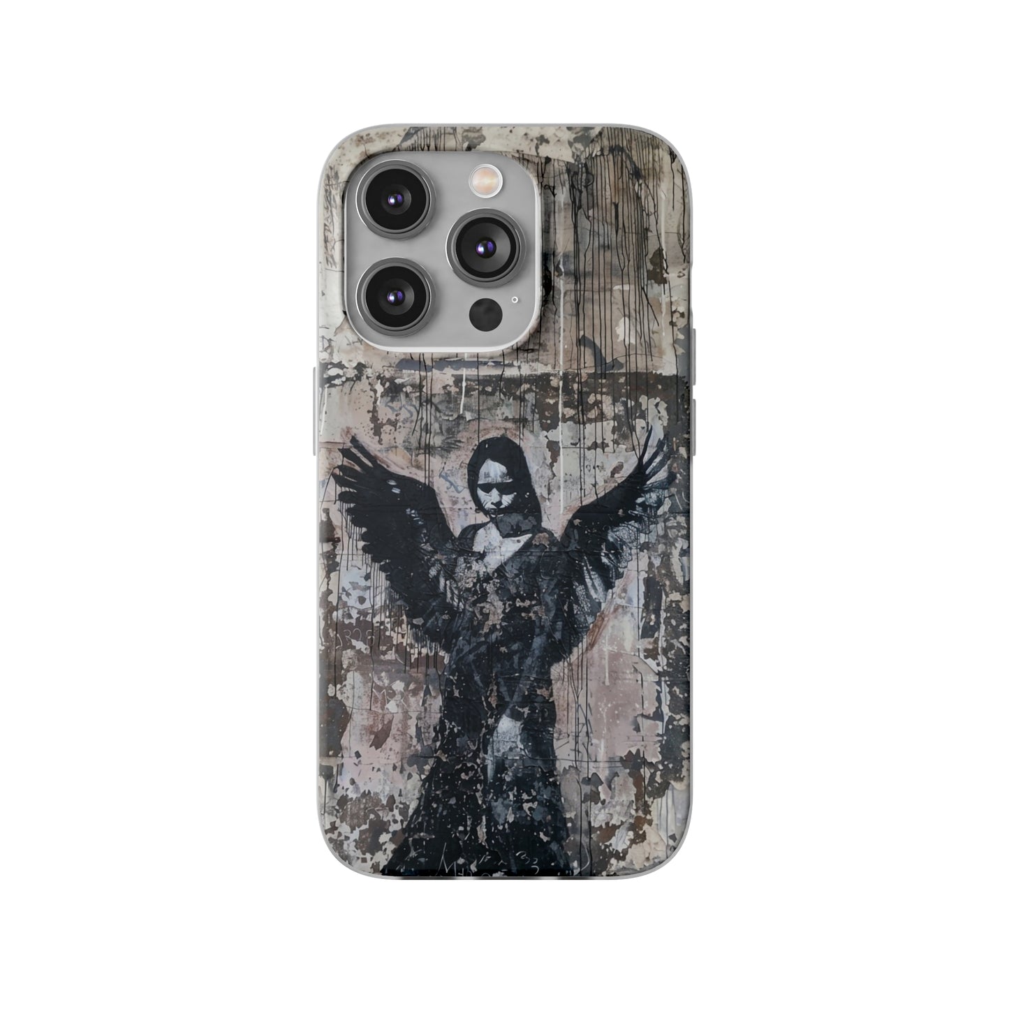 Vhils inspired Gothic Dark Angel Phone Case