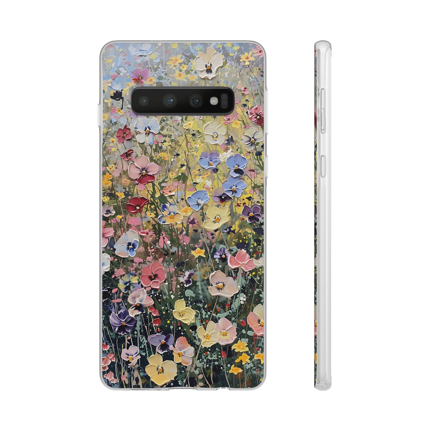 Damien Hirst Inspired Oil on Canvas Flowers | iPhone/Samsung | Slimline Phone Case