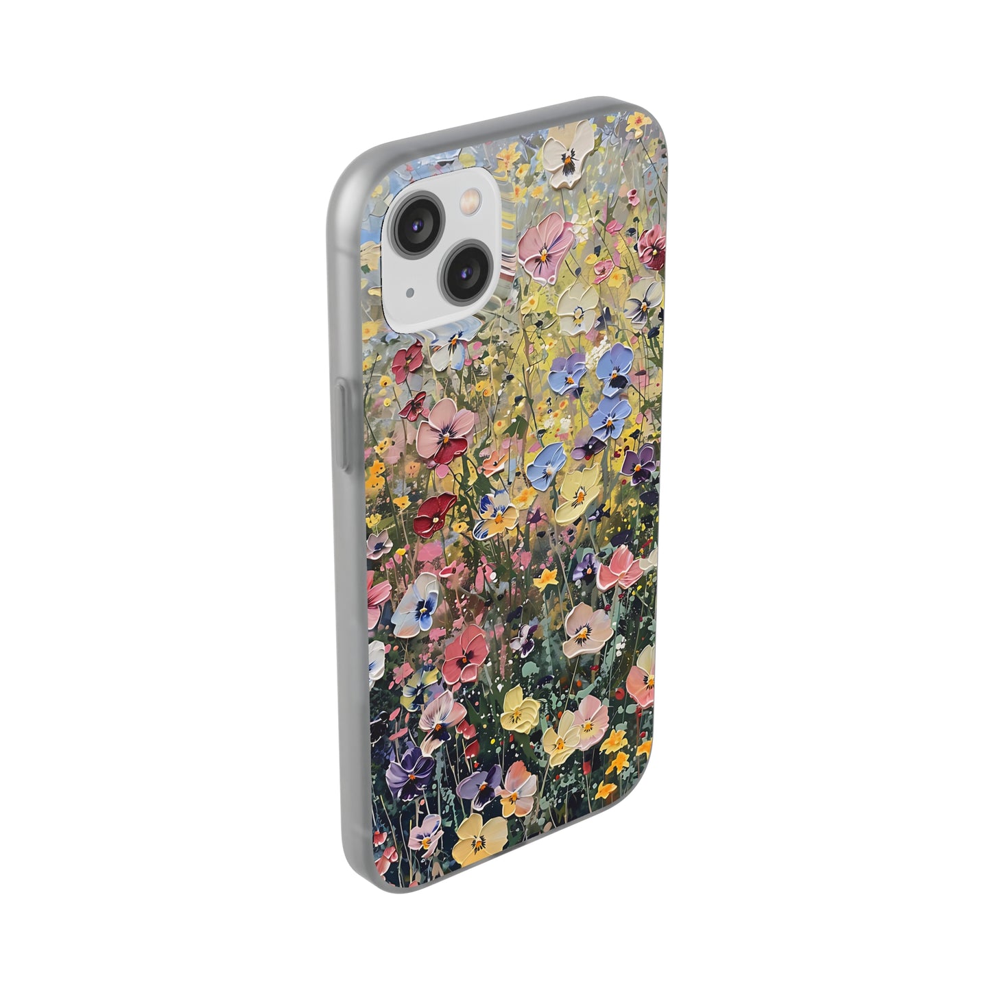 Damien Hirst Inspired Oil on Canvas Flowers | iPhone/Samsung | Slimline Phone Case