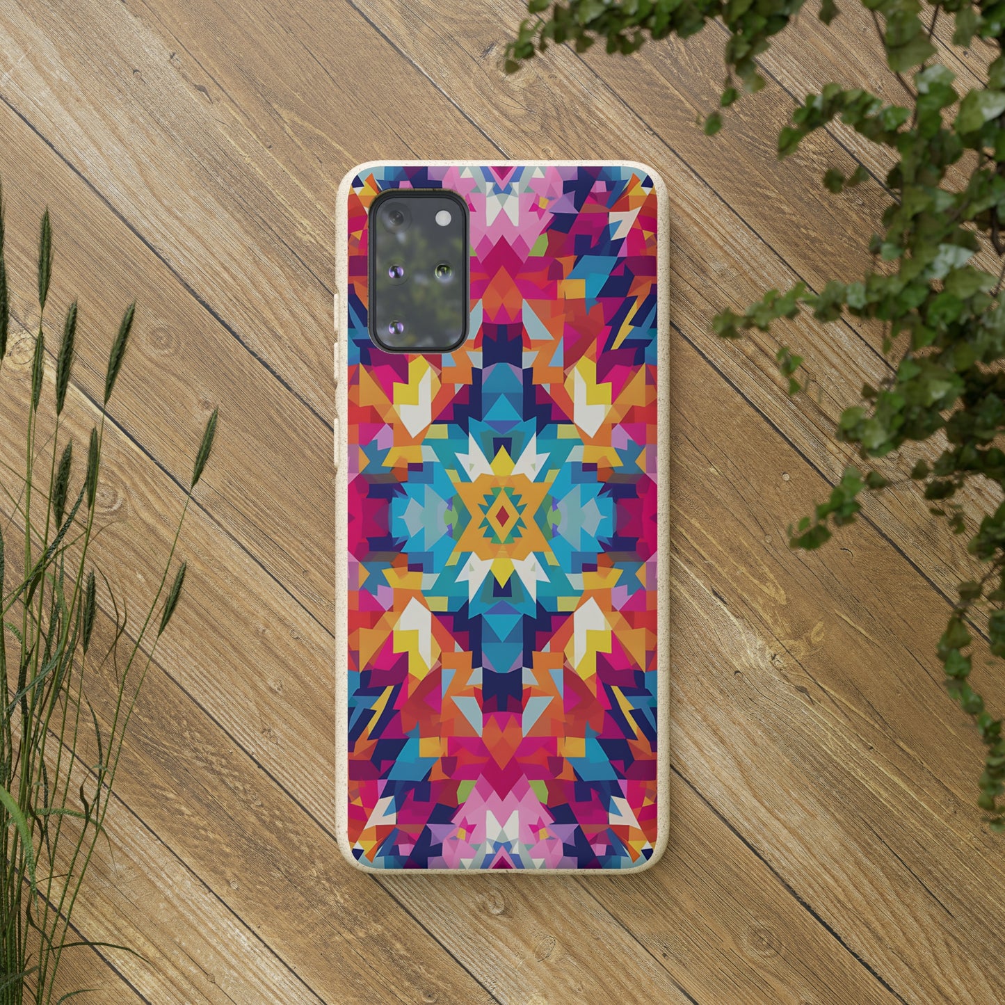 Bold, colourful pattern Biodegradable Phone Case | iPhone / Samsung