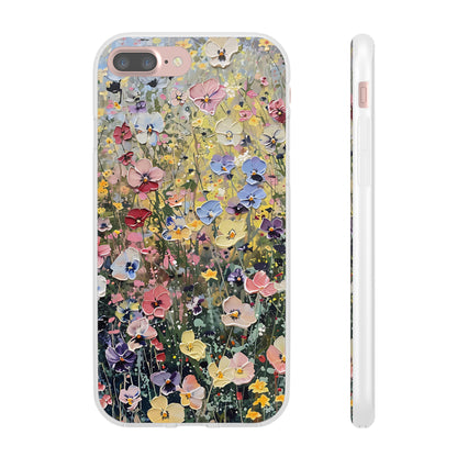 Damien Hirst Inspired Oil on Canvas Flowers | iPhone/Samsung | Slimline Phone Case