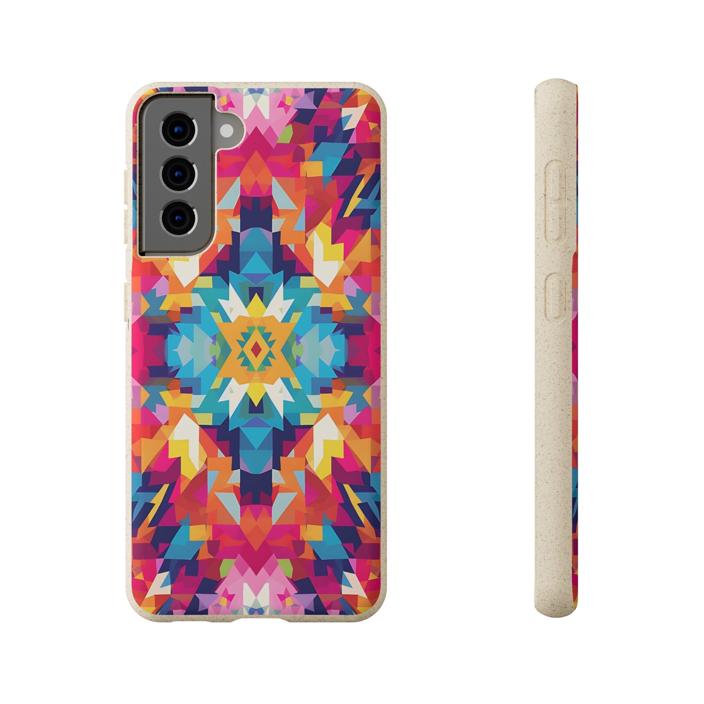 Bold, colourful pattern Biodegradable Phone Case | iPhone / Samsung