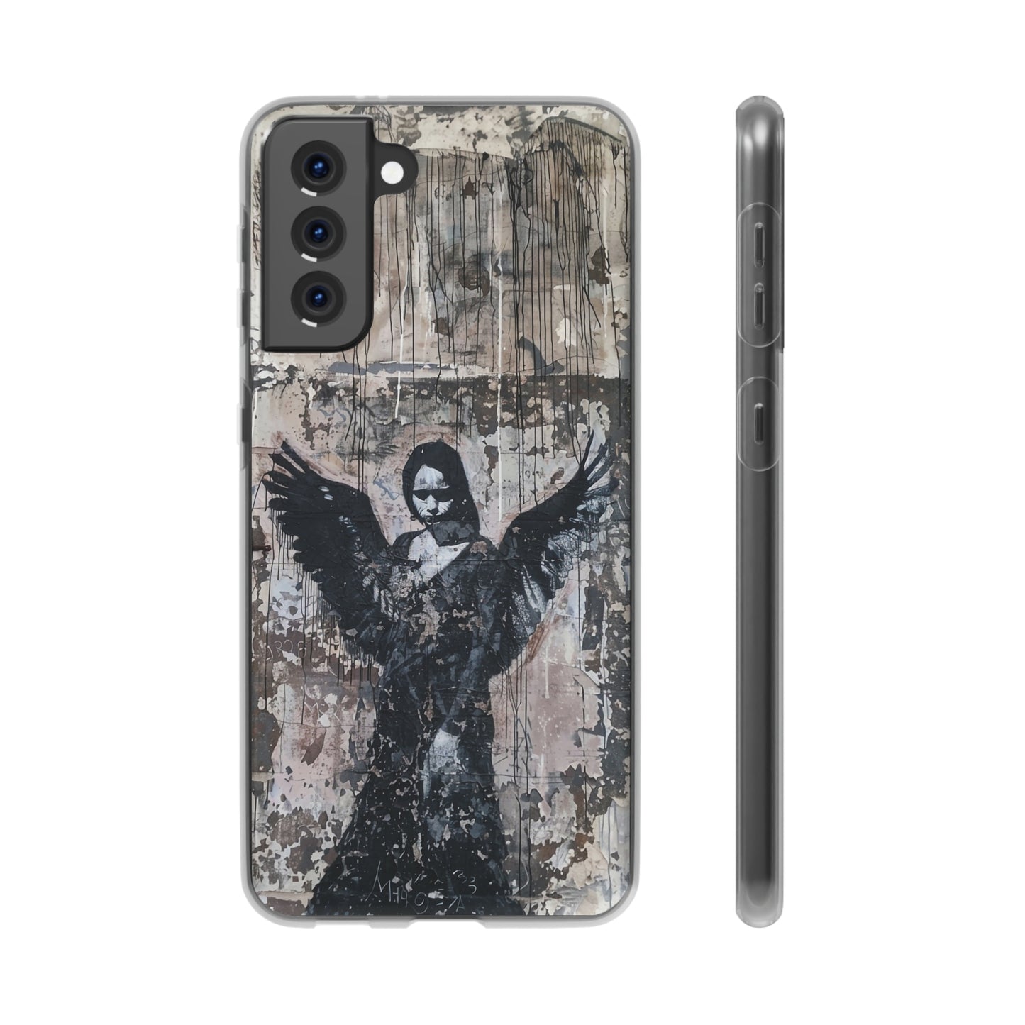 Vhils inspired Gothic Dark Angel Phone Case