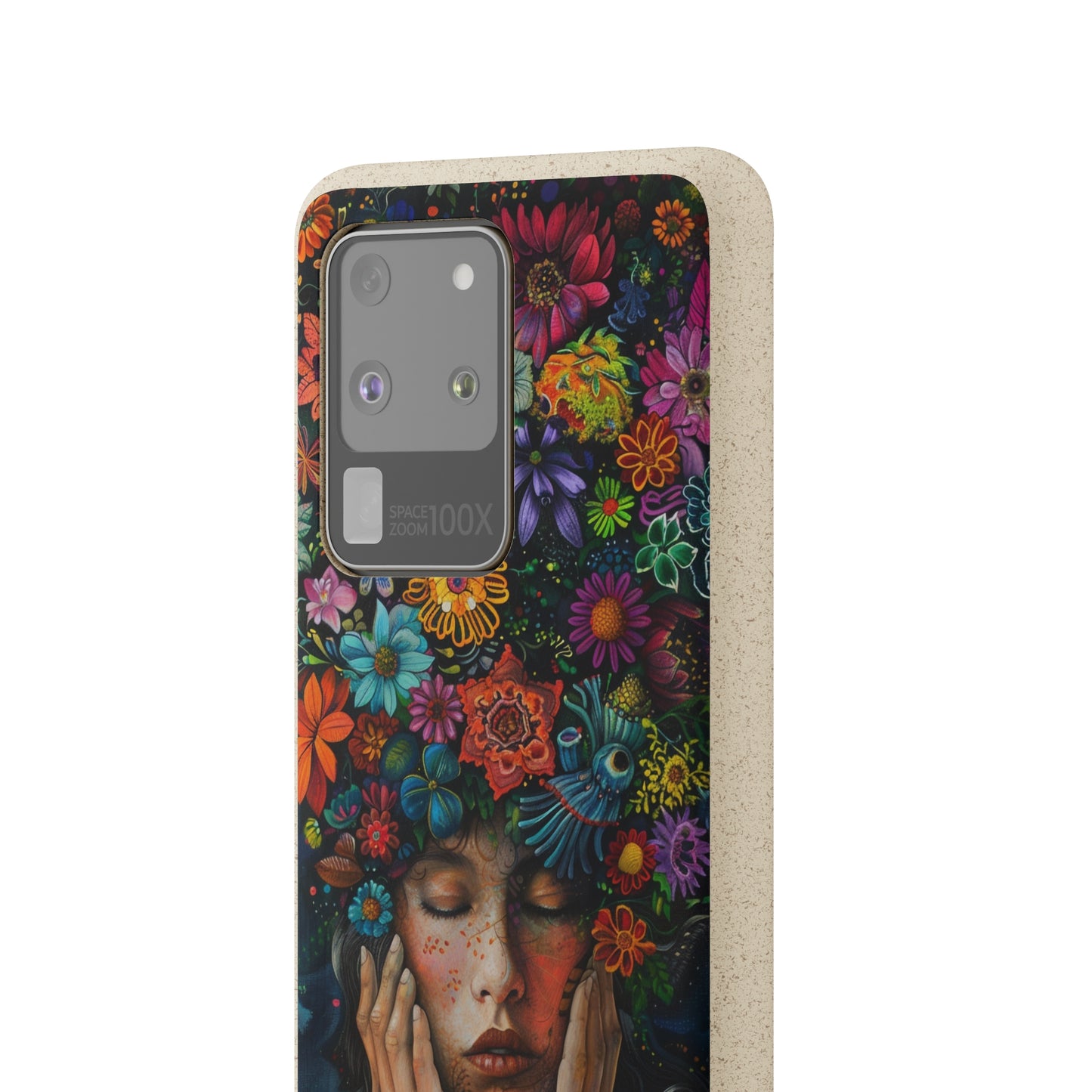 Flower woman Biodegradable Phone Case | iPhone / Samsung