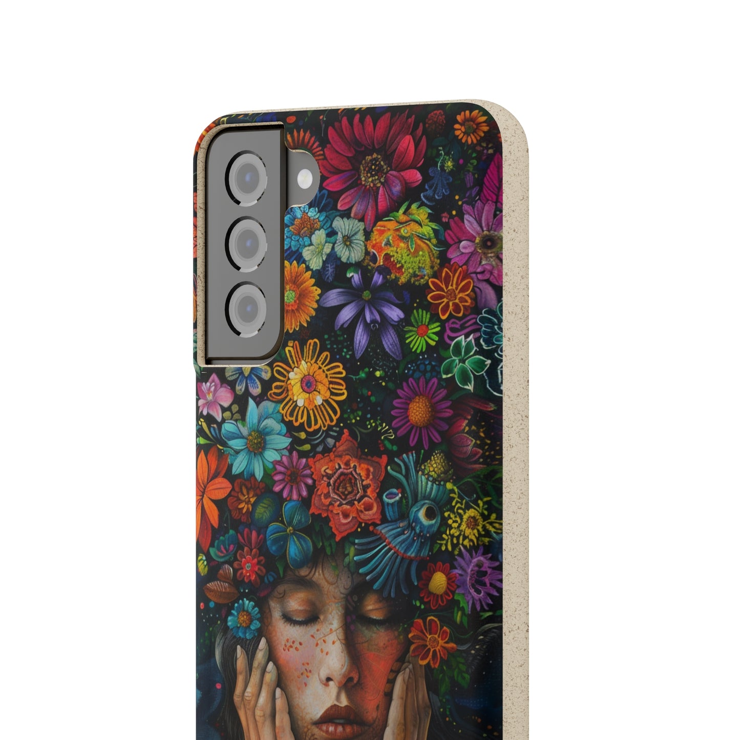 Flower woman Biodegradable Phone Case | iPhone / Samsung