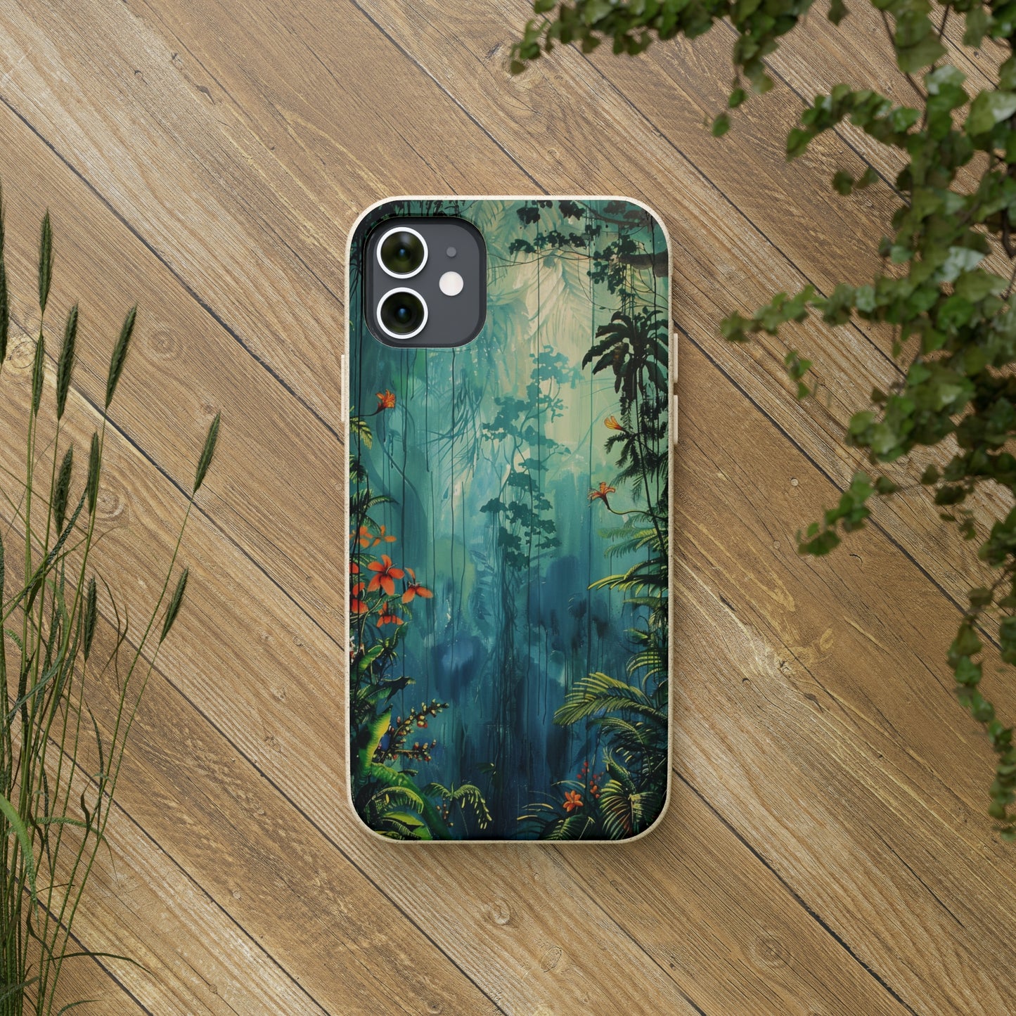 Rain Forest Clearing Scene Biodegradable Phone Case | iPhone / Samsung