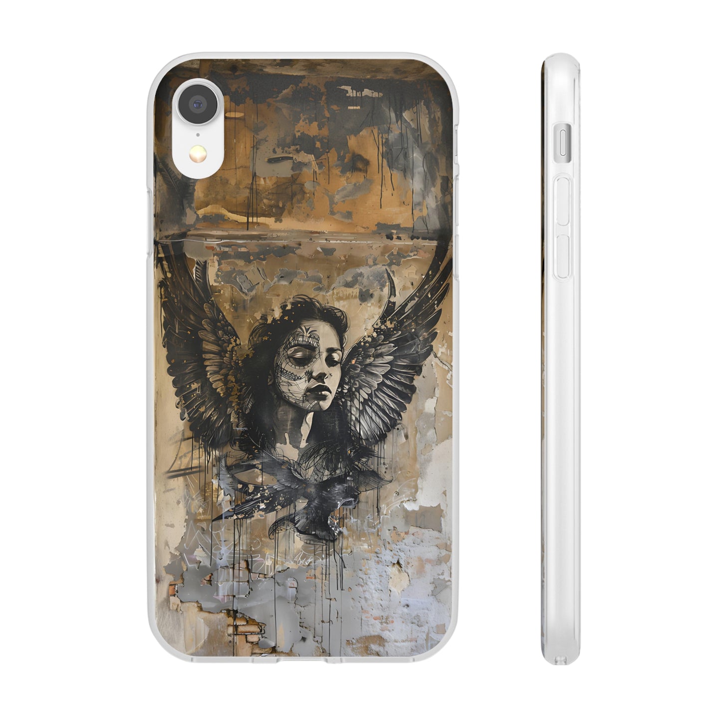 Vhils inspired Gothic Woman Phone Case