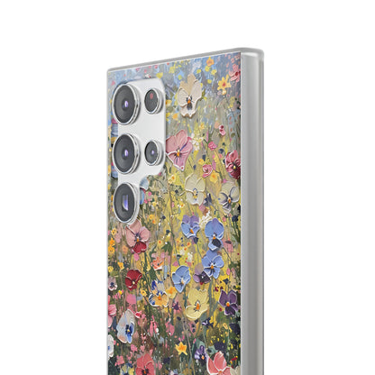 Damien Hirst Inspired Oil on Canvas Flowers | iPhone/Samsung | Slimline Phone Case