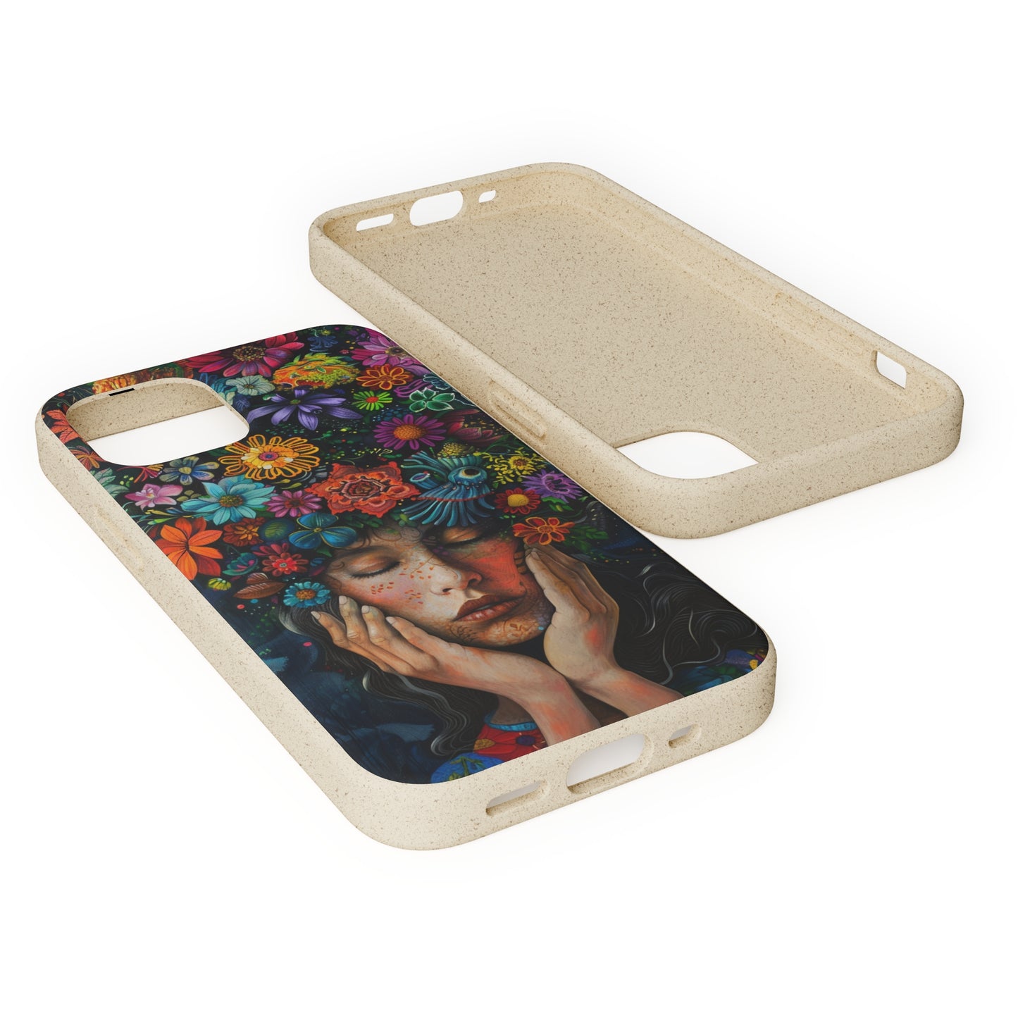 Flower woman Biodegradable Phone Case | iPhone / Samsung